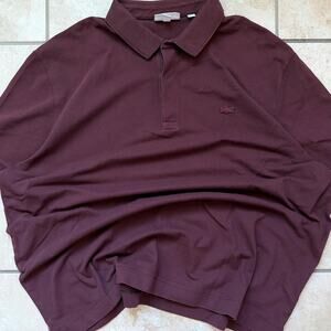 Lacoste Red Short Sleeve Polo Shirt - Size 4XL (9 in French Sizing)